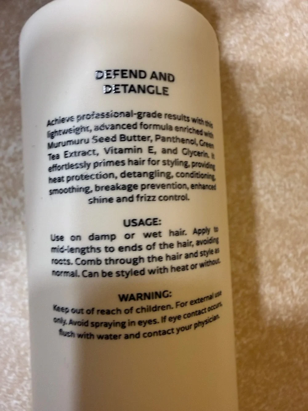 Harmonize Beauty -Defend and Detangle - Beige/Off-White 146 ML 4.9 fl oz